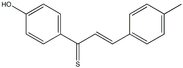 (E)-4'-Hydroxy-4-methylthiochalcone Struktur