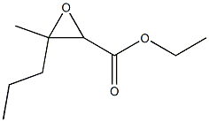 3-Methyl-3-propyloxirane-2-carboxylic acid ethyl ester Struktur