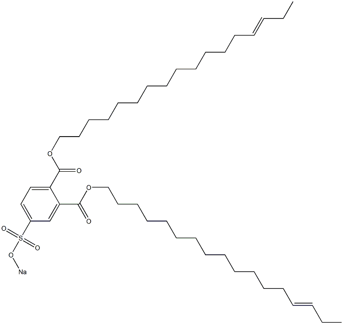 4-(Sodiosulfo)phthalic acid di(14-heptadecenyl) ester Struktur