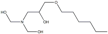 1-[Bis(hydroxymethyl)amino]-3-hexyloxy-2-propanol Struktur