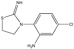 5-Chloro-2-(2-imino-3-thiazolidinyl)aniline Struktur