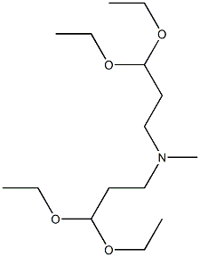 3,3'-(Methylimino)bis(propionaldehyde diethyl acetal) Struktur