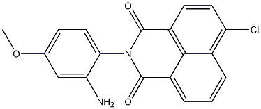 N-(2-Amino-4-methoxyphenyl)-4-chloro-1,8-naphthalenedicarboximide Struktur