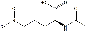 [S,(+)]-2-(Acetylamino)-5-nitrovaleric acid Struktur