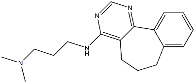 4-[(3-Dimethylaminopropyl)amino]-6,7-dihydro-5H-benzo[6,7]cyclohepta[1,2-d]pyrimidine Struktur