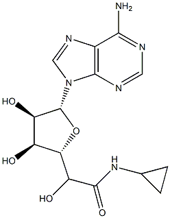 5'-[(Cyclopropylamino)carbonyl]adenosine Struktur