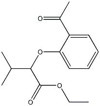 2-(2-Acetylphenoxy)isovaleric acid ethyl ester Struktur