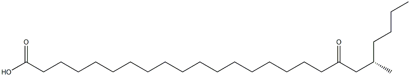 [S,(-)]-21-Methyl-19-oxopentacosanoic acid Struktur