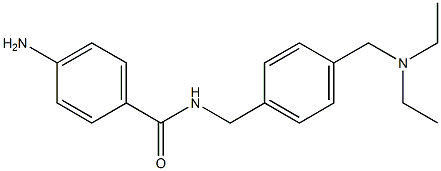 4-Amino-N-[4-[(diethylamino)methyl]benzyl]benzamide Struktur