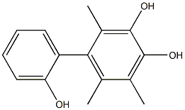 2,5,6-Trimethyl-1,1'-biphenyl-2',3,4-triol Struktur