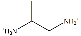 1,2-Diammoniopropane Struktur