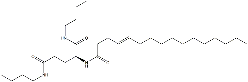 N2-(4-Hexadecenoyl)-N1,N5-dibutylglutaminamide Struktur