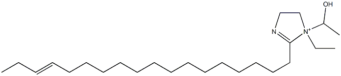 1-Ethyl-1-(1-hydroxyethyl)-2-(15-octadecenyl)-2-imidazoline-1-ium Struktur