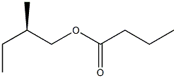 (-)-Butyric acid (R)-2-methylbutyl ester Struktur