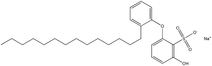 3-Hydroxy-2'-tetradecyl[oxybisbenzene]-2-sulfonic acid sodium salt Struktur