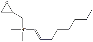 N,N-Dimethyl-N-(1-octenyl)-2-oxiranemethanaminium Struktur