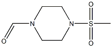 4-Methylsulfonylpiperazine-1-carbaldehyde Struktur