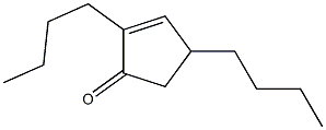 2,4-Dibutyl-2-cyclopenten-1-one Struktur