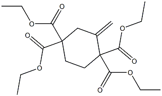 3-Methylene-cyclohexane-1,1,4,4-tetracarboxylic acid tetraethyl ester Struktur