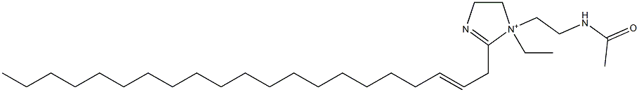 1-[2-(Acetylamino)ethyl]-1-ethyl-2-(2-henicosenyl)-2-imidazoline-1-ium Struktur