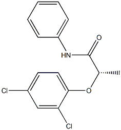 [S,(-)]-2-(2,4-Dichlorophenoxy)-N-phenylpropionamide Struktur