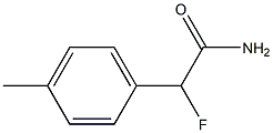 2-(4-Methylphenyl)-2-fluoroacetamide Struktur