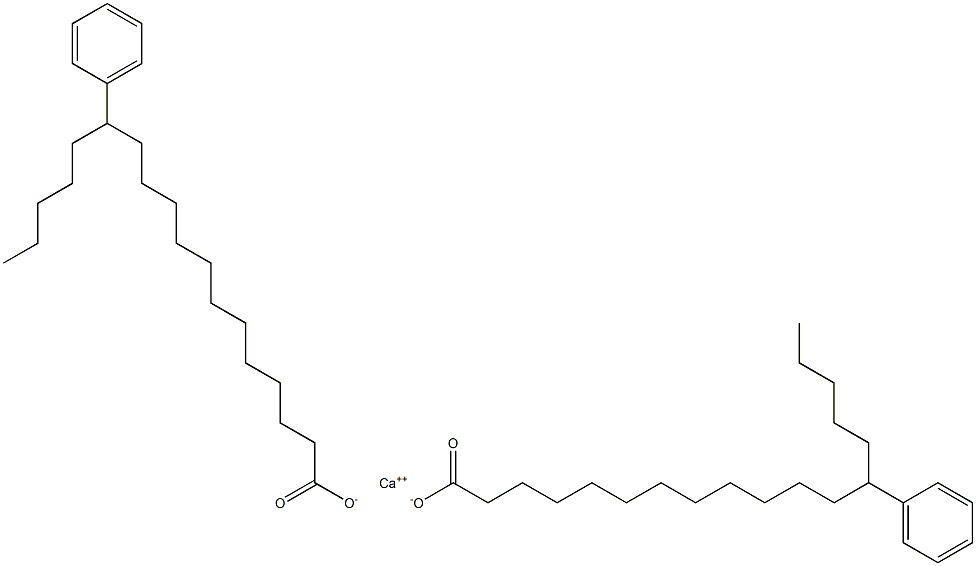 Bis(13-phenylstearic acid)calcium salt Struktur