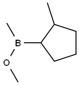 (2-Methylcyclopentyl)(methyl)(methoxy)borane Struktur