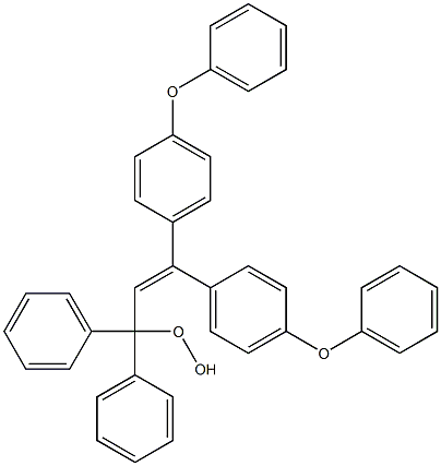 3,3-Bis(4-phenoxyphenyl)-1,1-diphenyl-1-hydroperoxy-2-propene Struktur