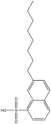 7-Octyl-1-naphthalenesulfonic acid Struktur