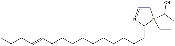 1-Ethyl-1-(1-hydroxyethyl)-2-(11-pentadecenyl)-3-imidazoline-1-ium Struktur