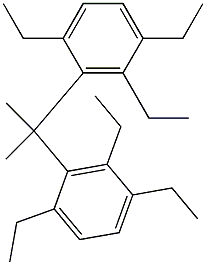 3,3'-Isopropylidenebis(1,2,4-triethylbenzene) Struktur