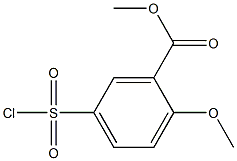 5-Chlorosulfonyl-2-methoxybenzoic acid methyl ester Struktur