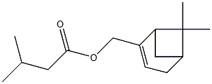 3-Methylbutyric acid [(6,6-dimethylbicyclo[3.1.1]hept-2-en-2-yl)methyl] ester Struktur