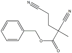 2-Methyl-2,4-dicyanobutyric acid benzyl ester Struktur