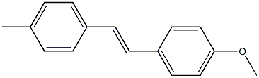 4-Methyl-4'-methoxy-trans-stilbene Struktur