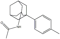 1-(4-Methylphenyl)-3-(acetylamino)adamantane Struktur