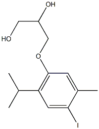 3-(6-Iodothymyloxy)-1,2-propanediol Struktur