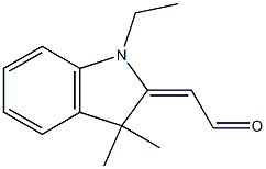 (1-Ethyl-3,3-dimethylindolin-2-ylidene)acetaldehyde Struktur