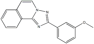 2-(3-Methoxyphenyl)[1,2,4]triazolo[5,1-a]isoquinoline Struktur