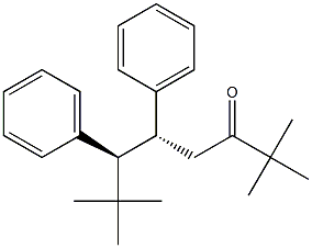 (5R,6S)-2,2,7,7-Tetramethyl-5,6-diphenyloctan-3-one Struktur