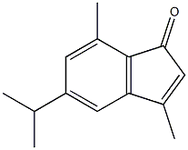 3,7-Dimethyl-5-isopropyl-1H-inden-1-one Struktur