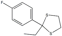 2-Ethyl-2-(4-fluorophenyl)-1,3-dithiolane Struktur