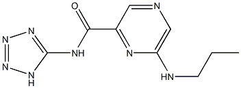 N-(1H-Tetrazol-5-yl)-6-propylaminopyrazine-2-carboxamide Struktur