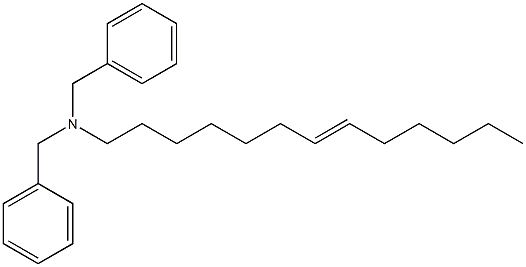 (7-Tridecenyl)dibenzylamine Struktur