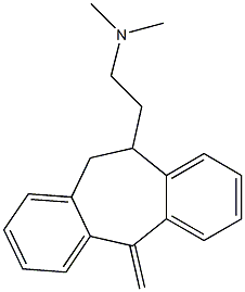 N,N-Dimethyl-5-methylene-10,11-dihydro-5H-dibenzo[a,d]cycloheptene-10-ethaneamine Struktur