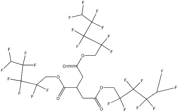 1,2,3-Propanetricarboxylic acid tris(2,2,3,3,4,4,5,5-octafluoropentyl) ester Struktur