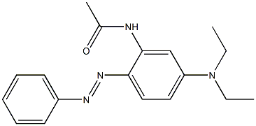 2-Acetylamino-4-diethylaminoazobenzene Struktur