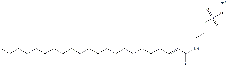 3-[(1-Oxo-2-docosen-1-yl)amino]-1-propanesulfonic acid sodium salt Struktur