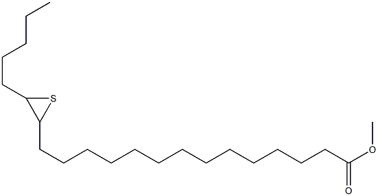 15,16-Epithiohenicosanoic acid methyl ester Struktur